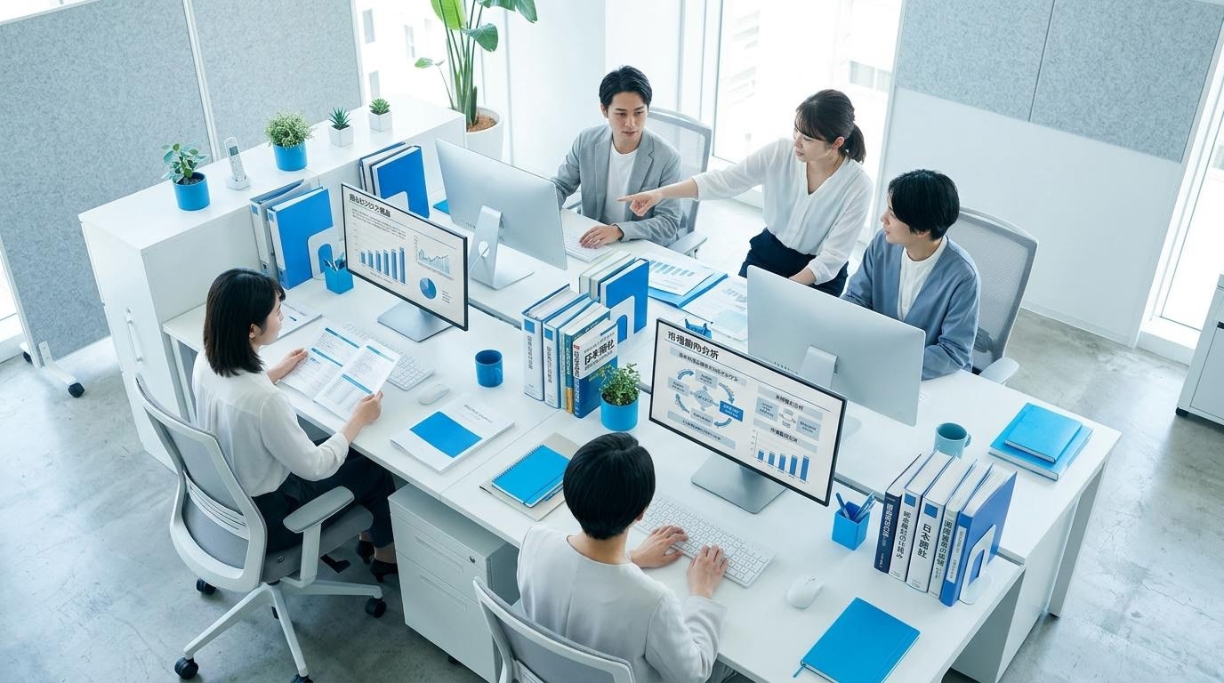 商社株ラーニング編集局のチームワークスペース